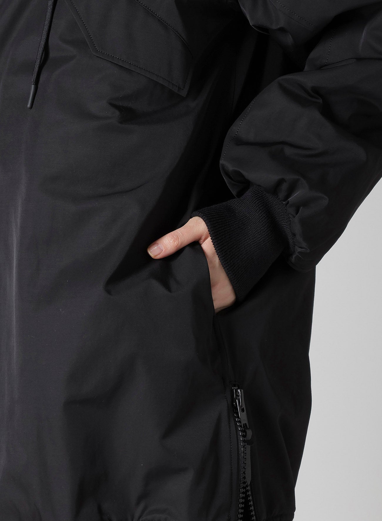 Ny/C TWILL HOODED BOMBER