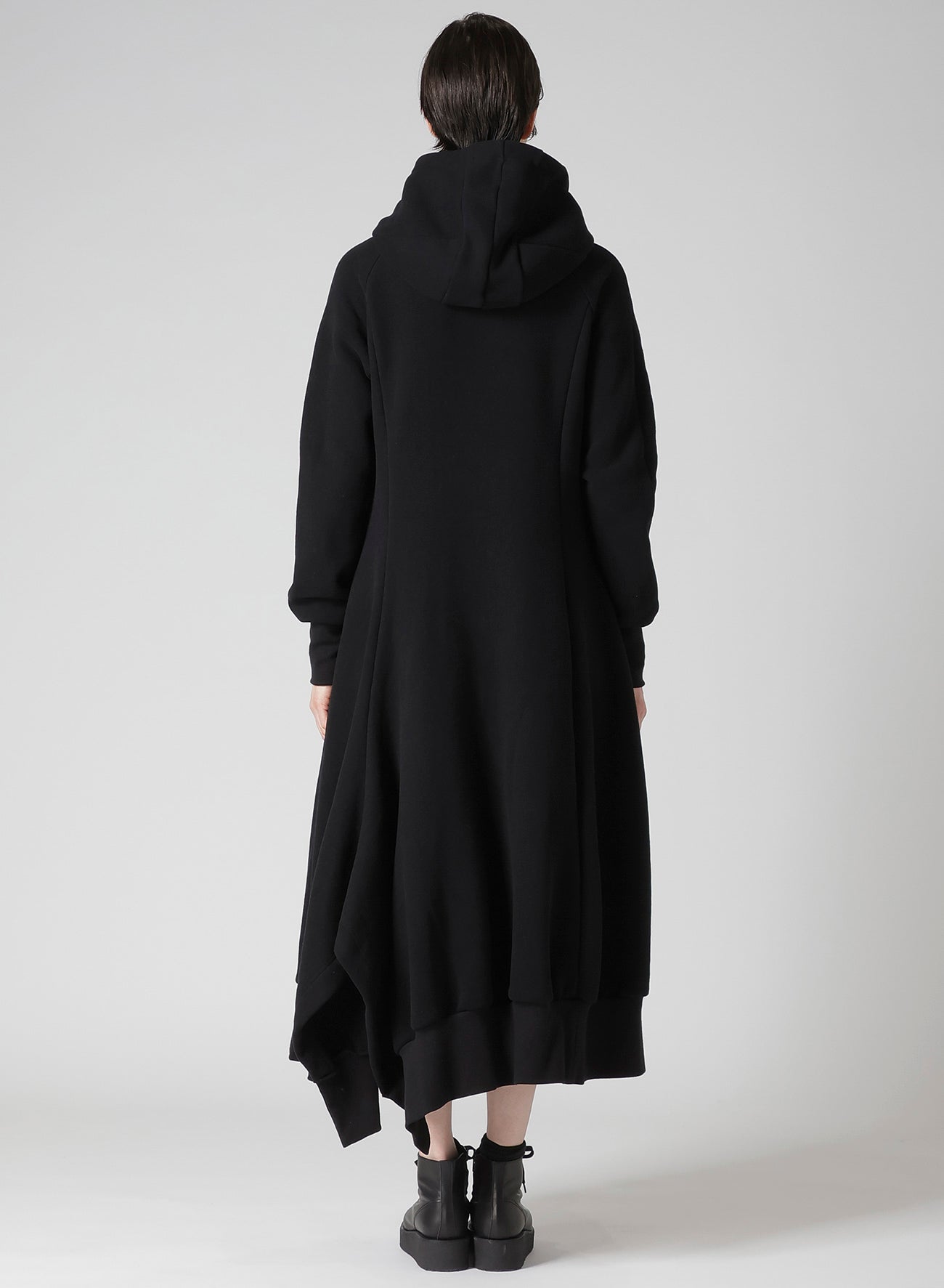 Liy/C BRUSHED FRENCH TERRY HOODED TRACK DRESS