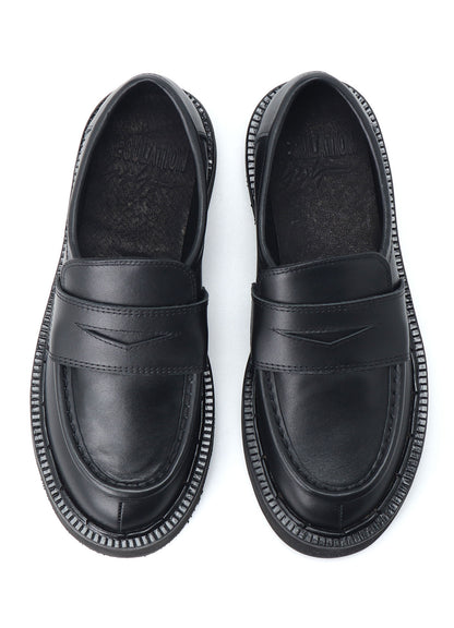 SOFT SMOOTH LEATHER PLATFORM LOAFER