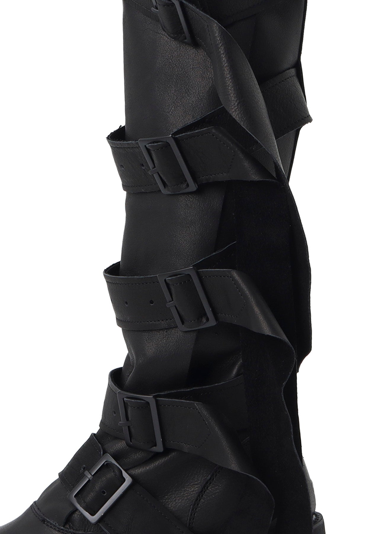 SOFT OIL LEATHER 5STRAPS LONG BOOTS