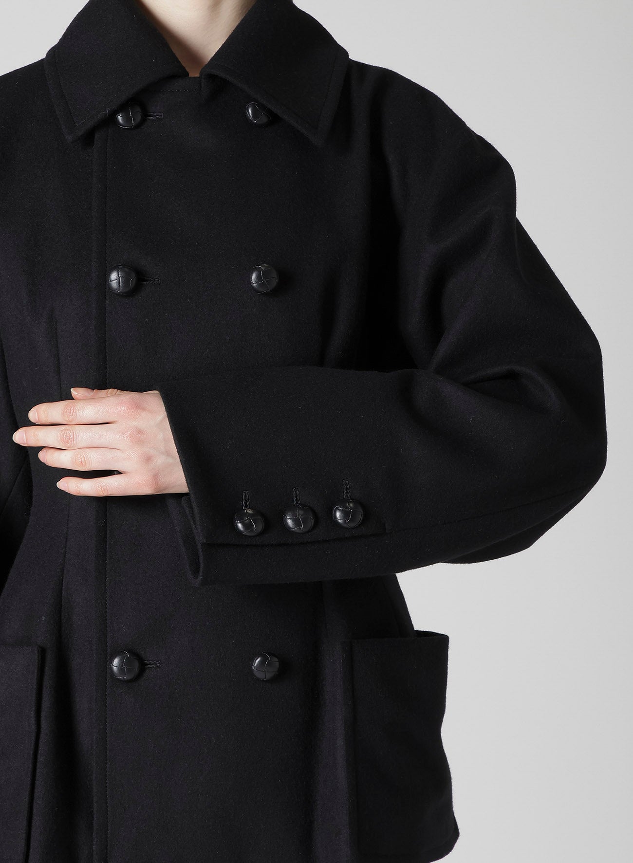 MELTON DARTS PEA COAT