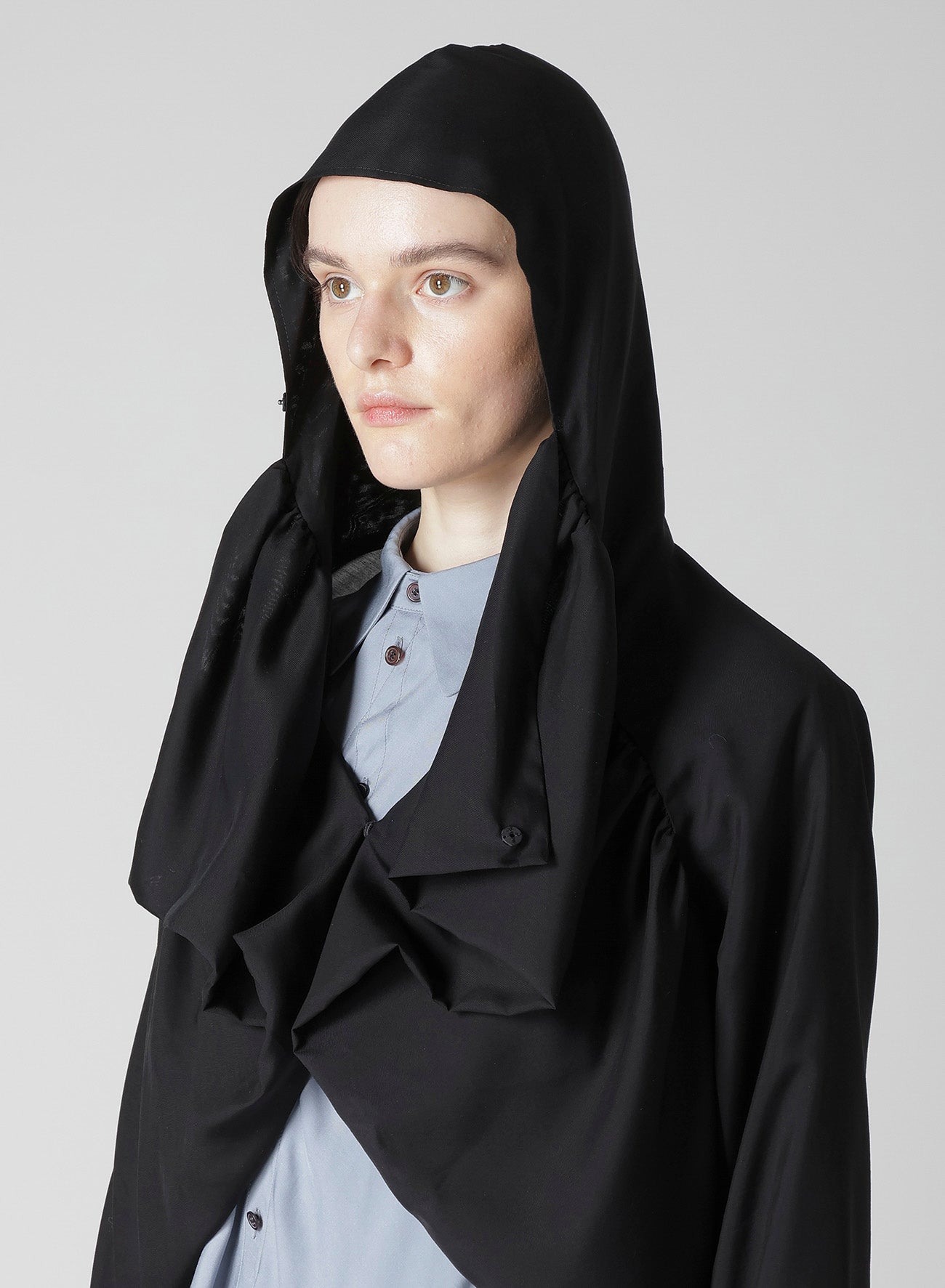 Cu/Mo KERSEY SHIRRING DETAIL JACKET
