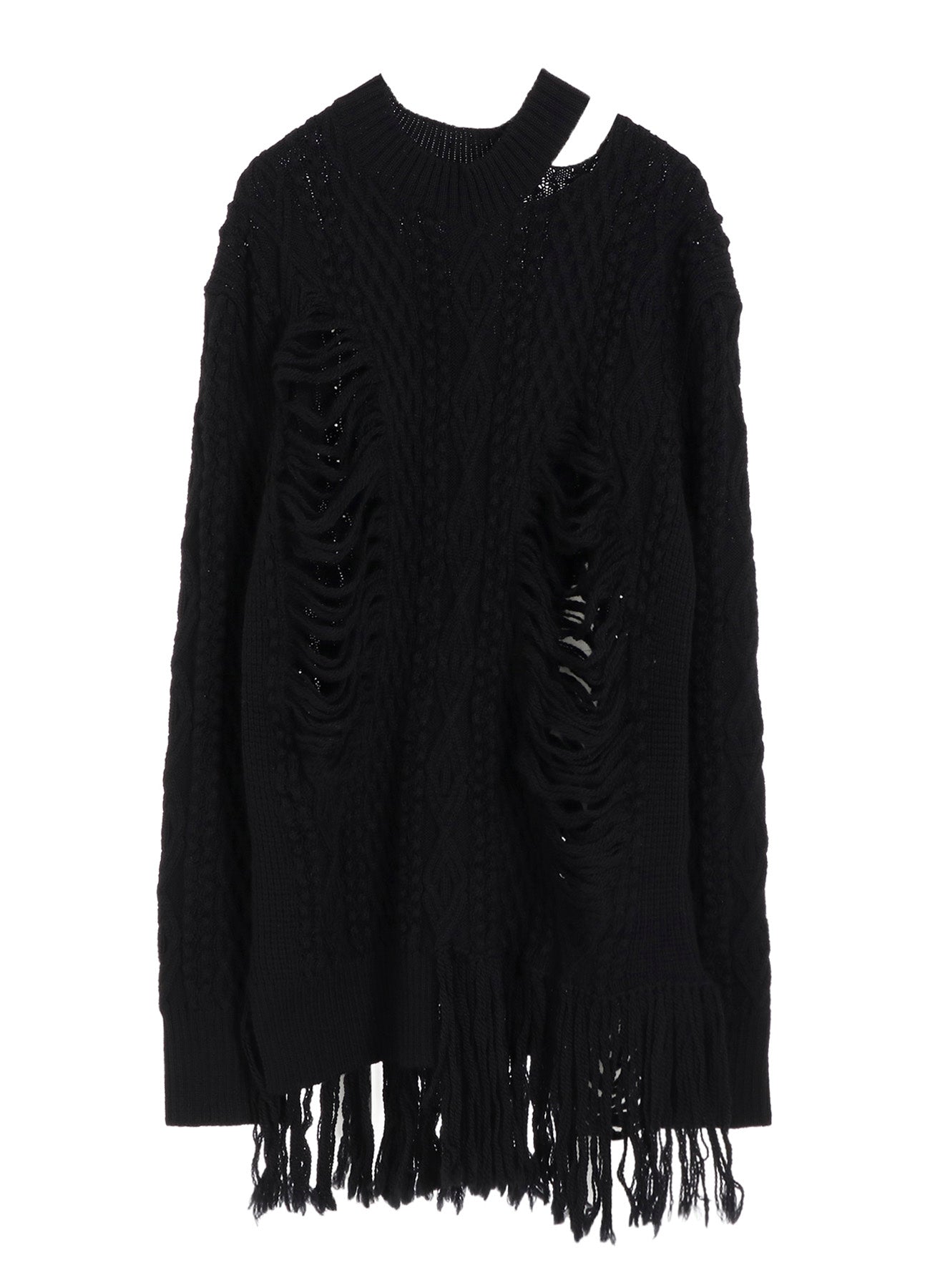 CARMA A CRUSHED CABLE KNIT TOP