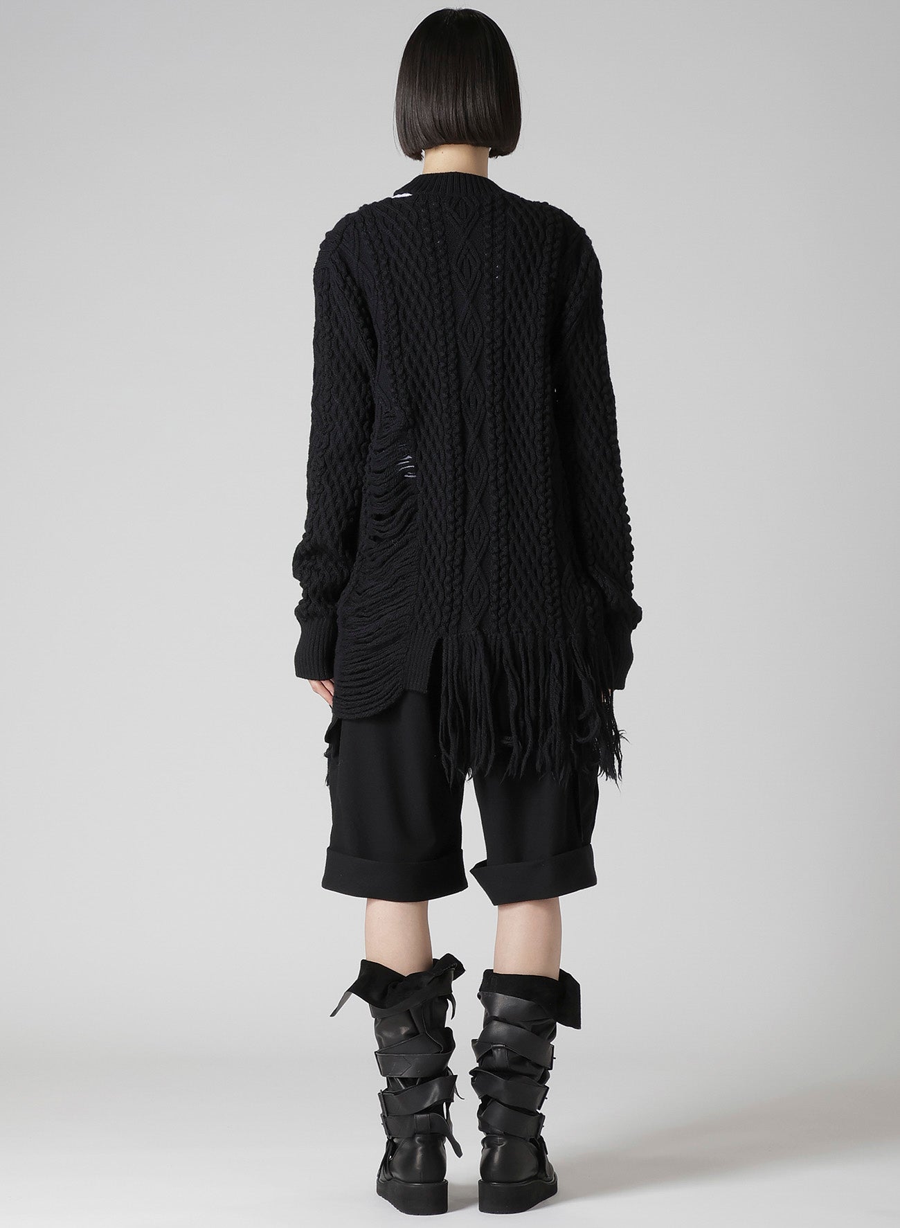 CARMA A CRUSHED CABLE KNIT TOP
