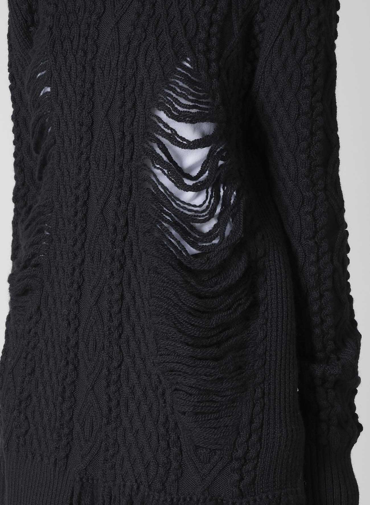 CARMA A CRUSHED CABLE KNIT TOP
