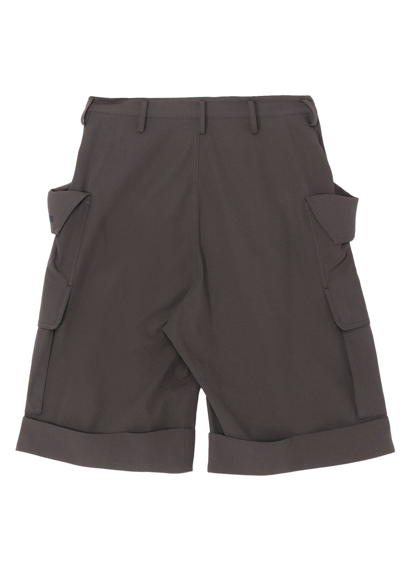 S HIGH-TWISTED GABARDINE SHORT CARGO PANTS