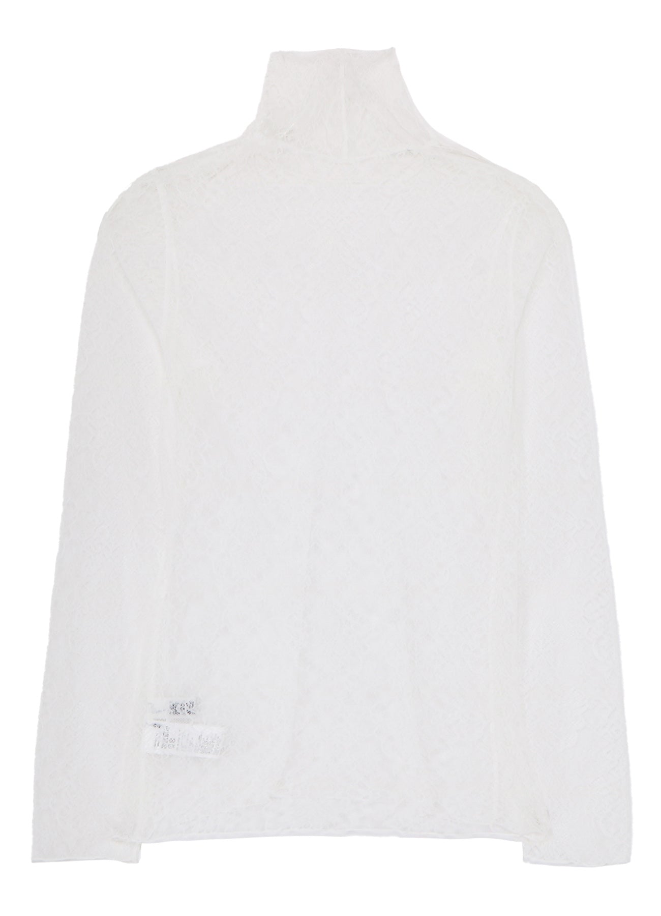 STRETCHED LACE R-TURTLENECK T