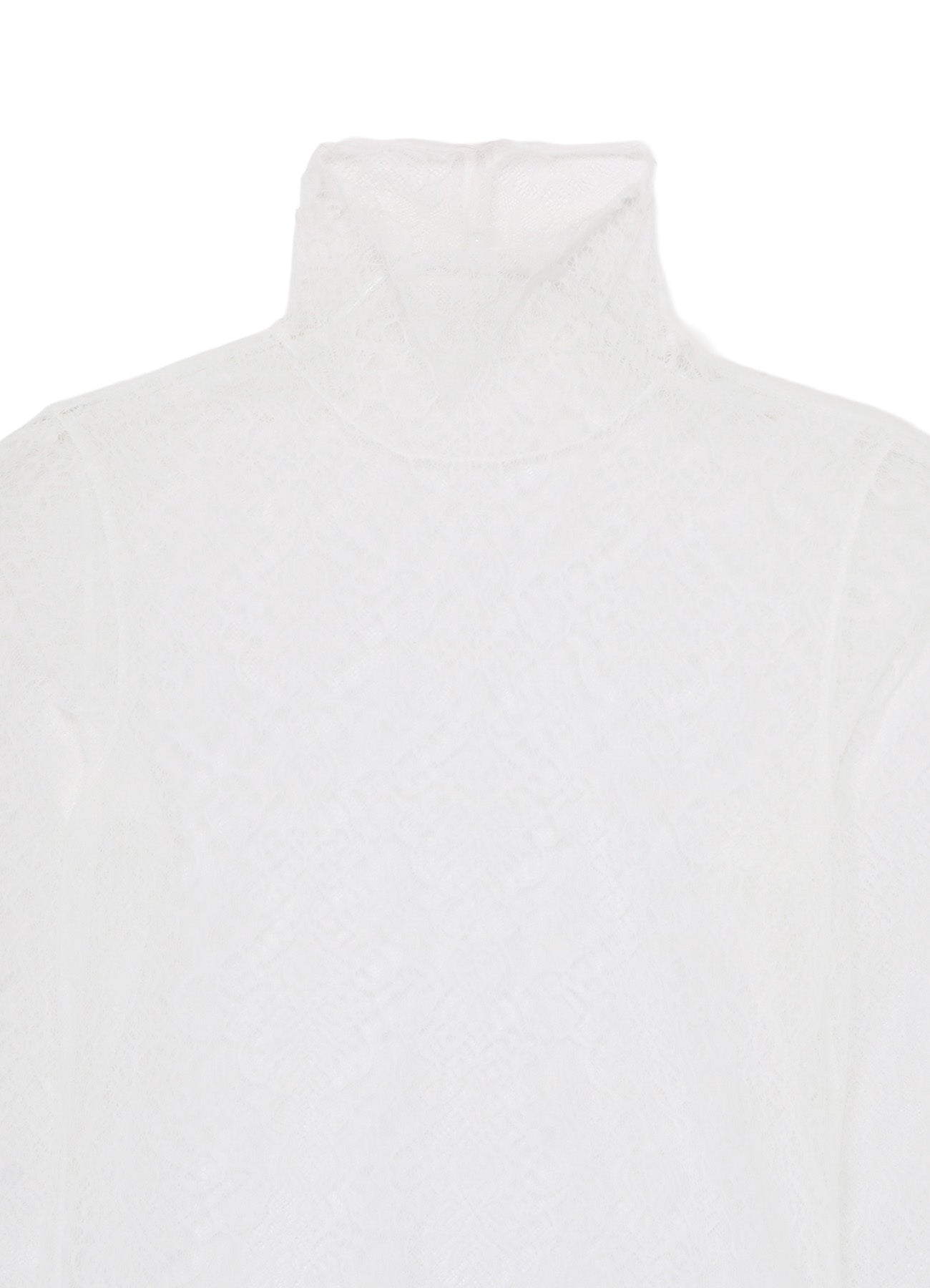 STRETCHED LACE R-TURTLENECK T