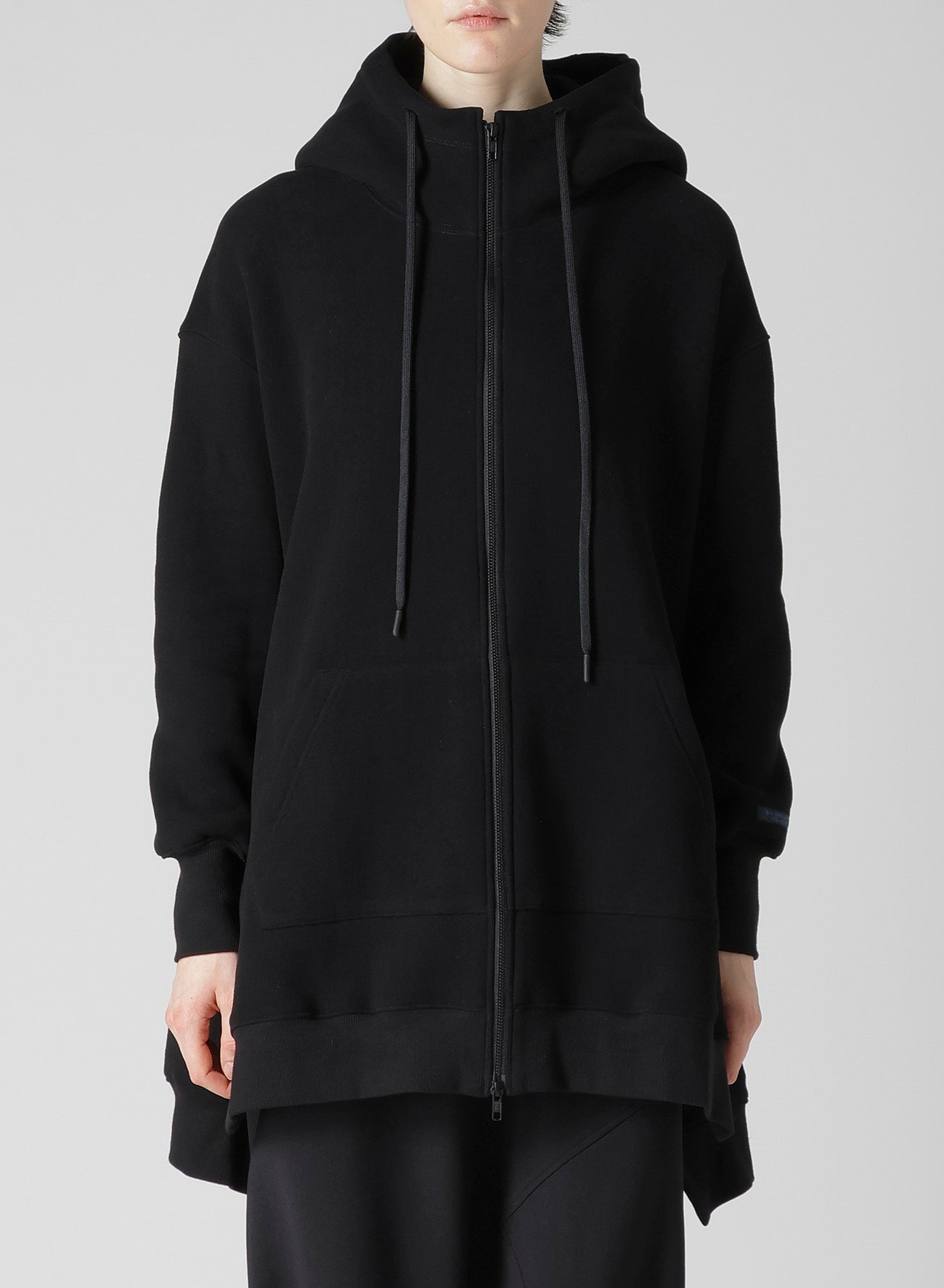 Liy/C BRUSHED FRENCH TERRY UNBALANCED HOODIE B