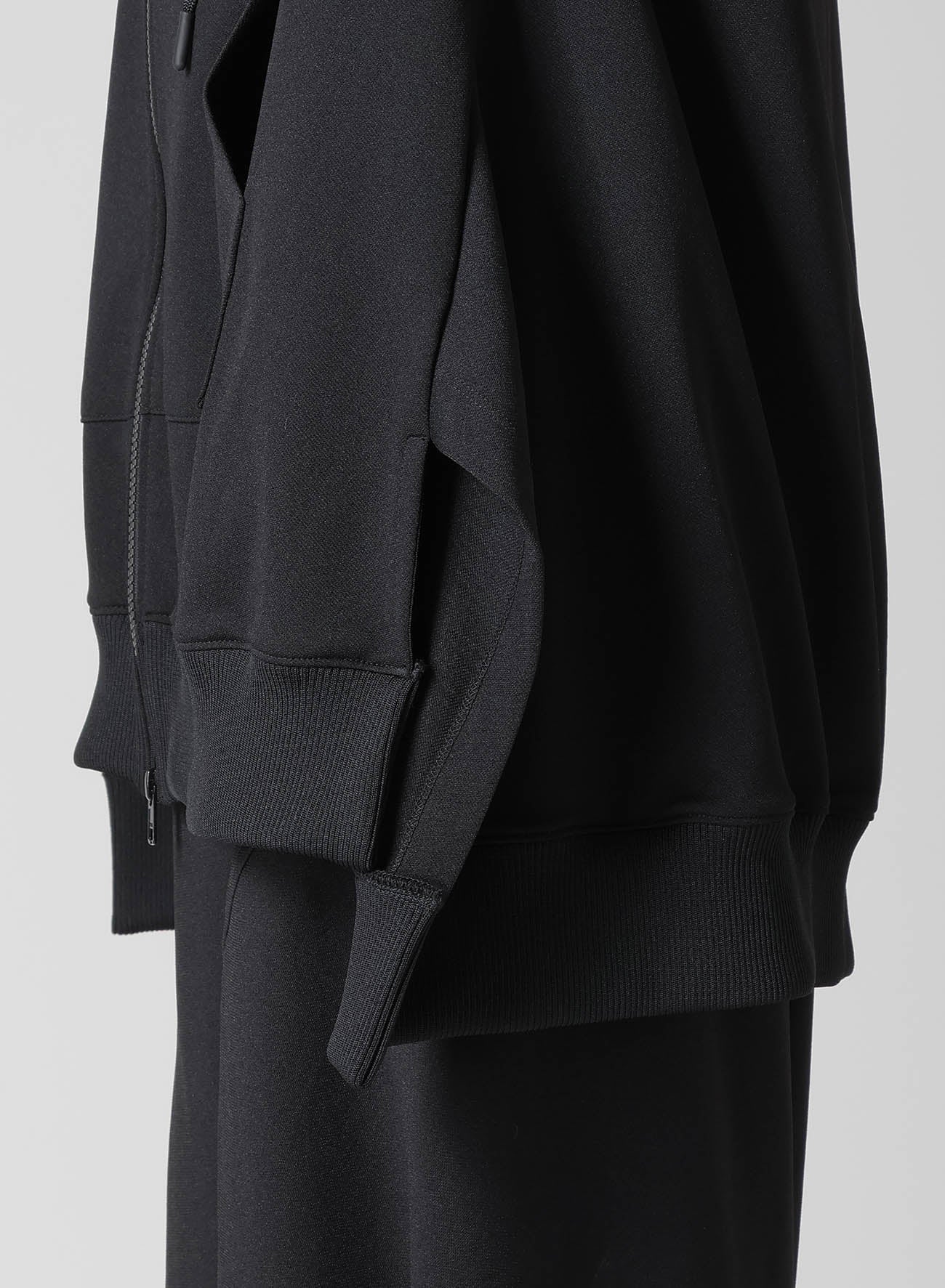 Pe JERSEY TWILL UNBALANCED HOODIE B