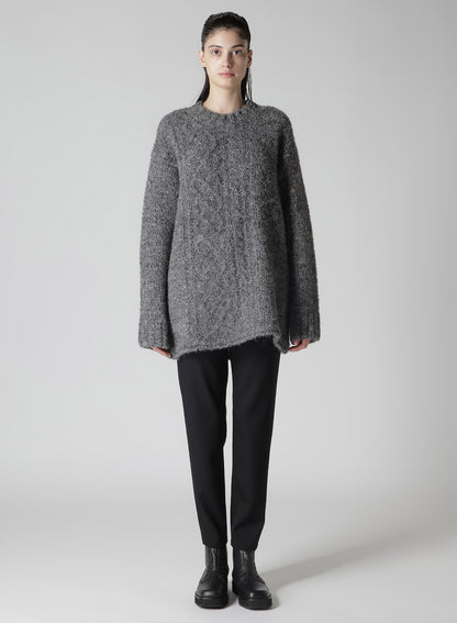 CABLE KNIT ROUND NECK CABLE KNIT PO