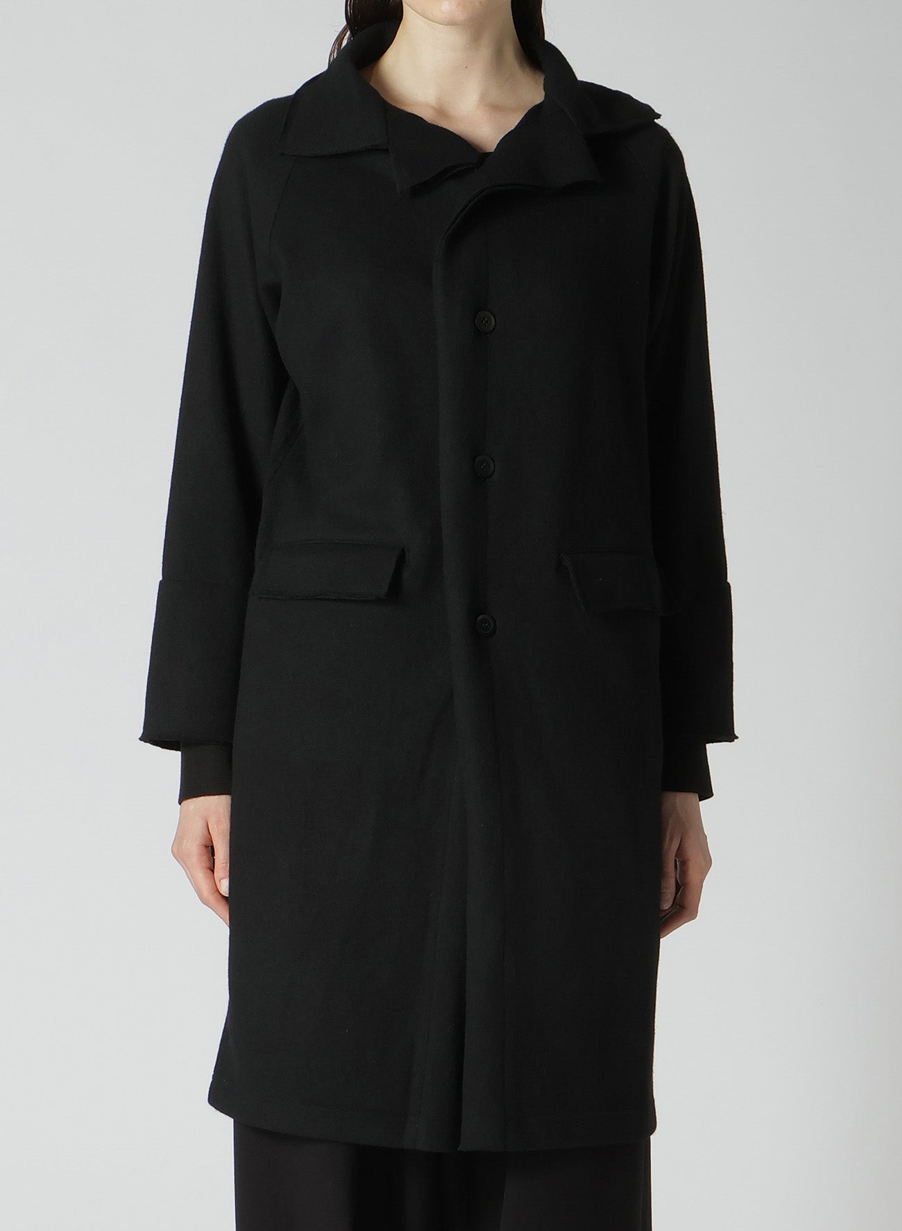 SOFT WOOLEN YARN SINGLE LONG CARDIGAN