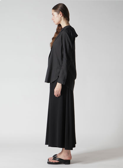 100/-KHADI DRAPED DETAIL HOOD DRESS