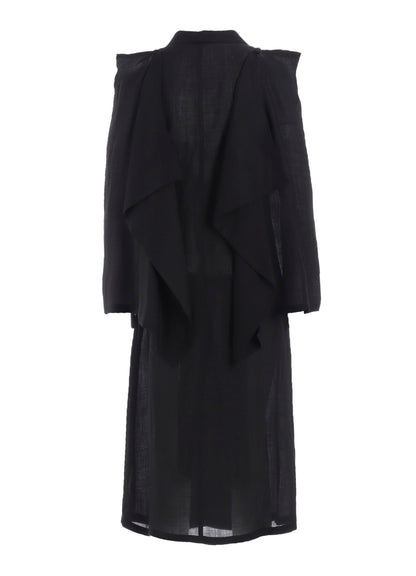 TWILL BOX SILHOUETTE COAT