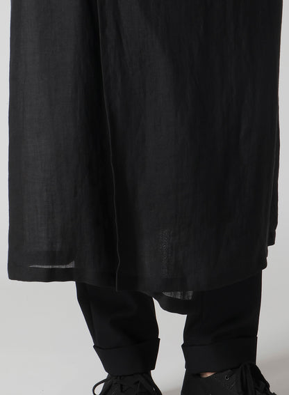 TWILL BOX SILHOUETTE COAT