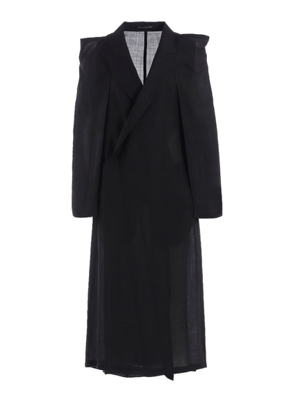 TWILL BOX SILHOUETTE COAT
