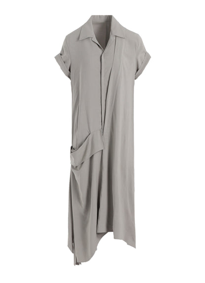 Ry SEETING CLOTH R DRAPED SHIRT DRESS