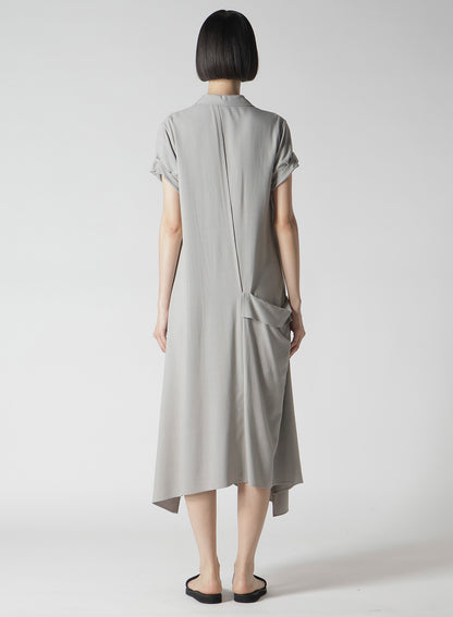 Ry SEETING CLOTH R DRAPED SHIRT DRESS