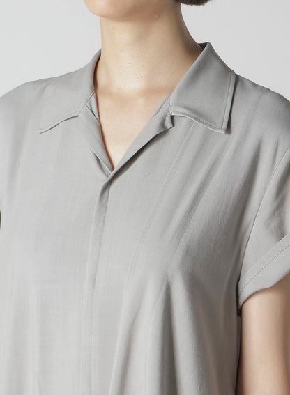 Ry SEETING CLOTH R DRAPED SHIRT DRESS
