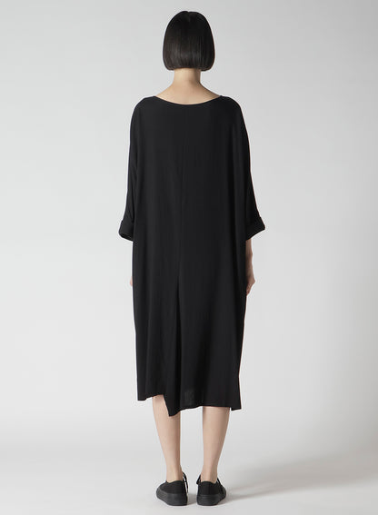 Ry WRINKLED LAWN BIG SILHOUETTE DRESS