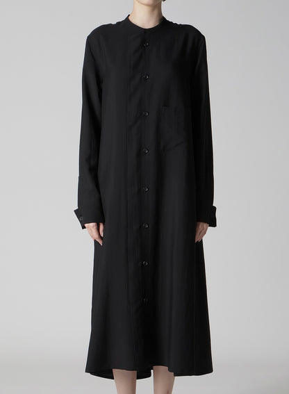 Cu/W HIGH TWISTED GABARDINE RB DRAPED DRESS