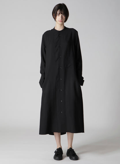 Cu/W HIGH TWISTED GABARDINE RB DRAPED DRESS