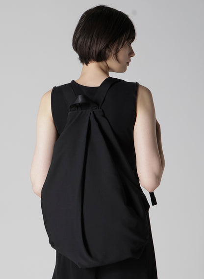 W/GABADINE TUCK DETAIL BACKPACK