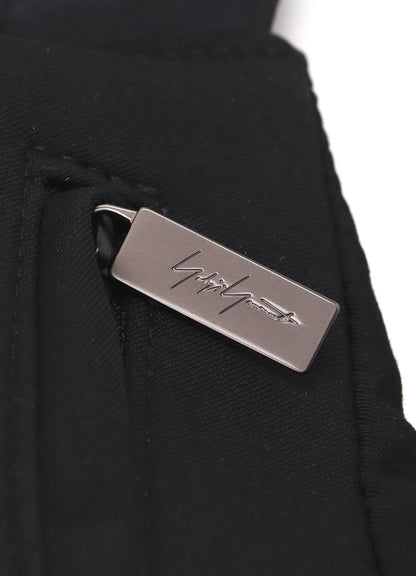 W/GABADINE TUCK DETAIL BACKPACK