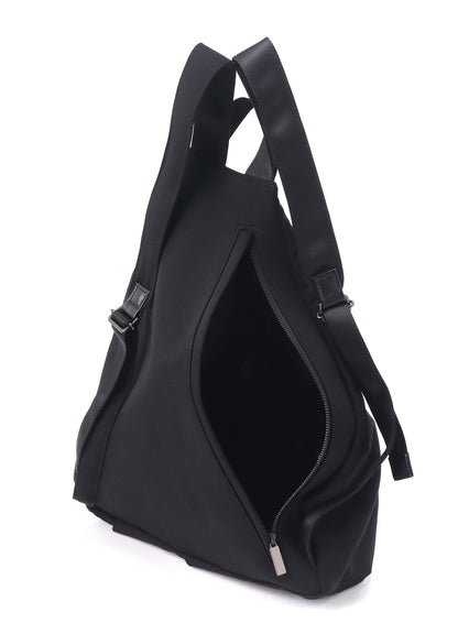 W/GABADINE TUCK DETAIL BACKPACK