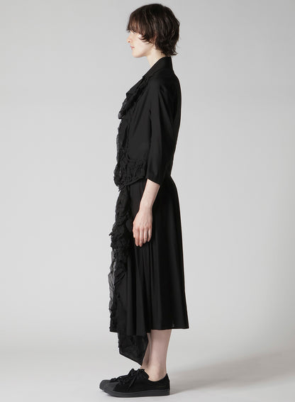 CUT-OUT COLLAR JACKET