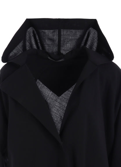 WOOL GAUZE HOOD JACKET