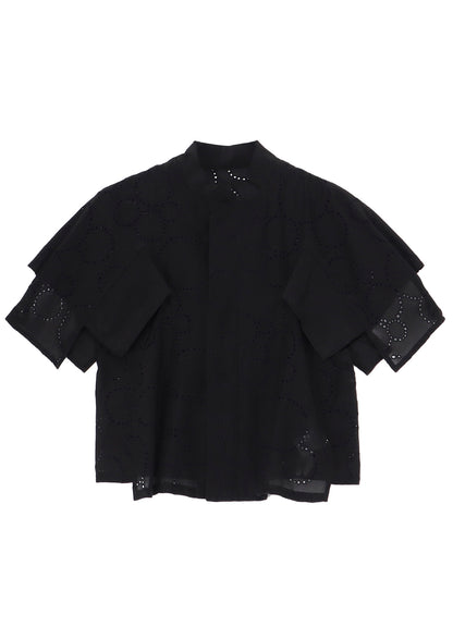 LACE STAND COLLAR JACKET