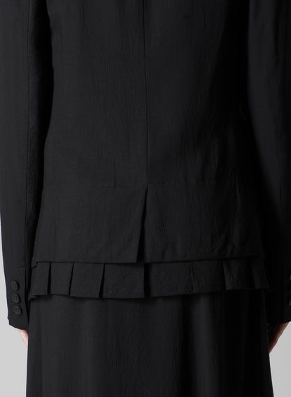 Ry WRINKLED LAWN PLEATS DETAIL JACKET