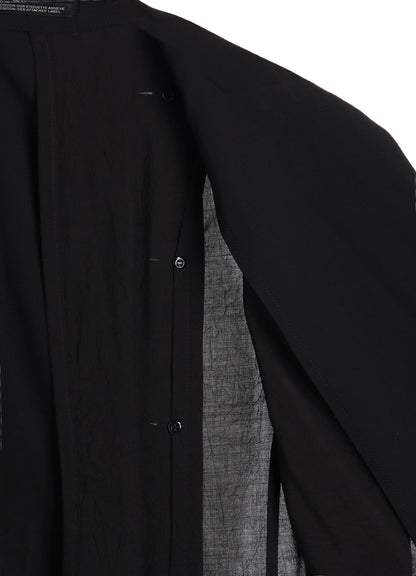 BALLOON SLEEVE WRAP JACKET