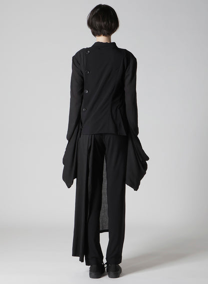 BALLOON SLEEVE WRAP JACKET