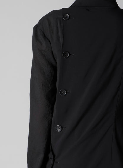 BALLOON SLEEVE WRAP JACKET