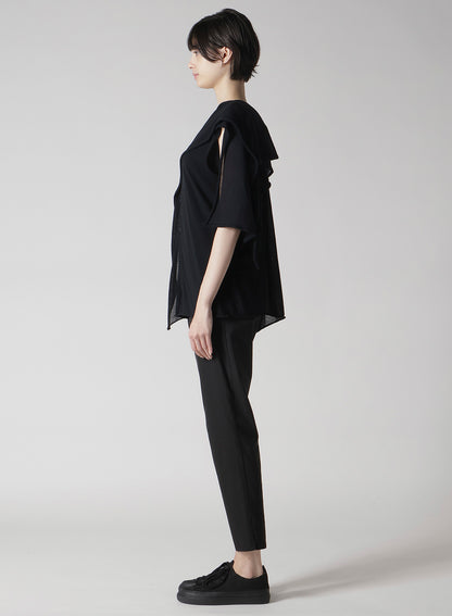 PLAIN STITCH DRAPED FRENCH SLV CD