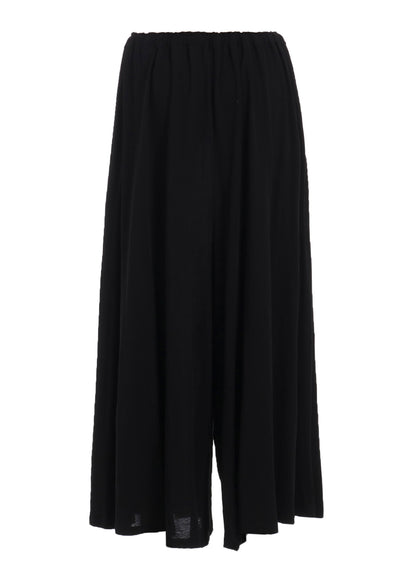 COTTON SINGLE JERSEY SKIRT-LIKE GATHER PANTS