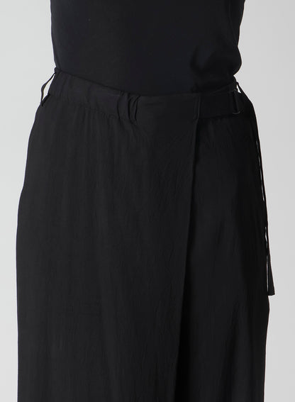 Ry WRINKLED LAWN L FRONT TUCK PANTS