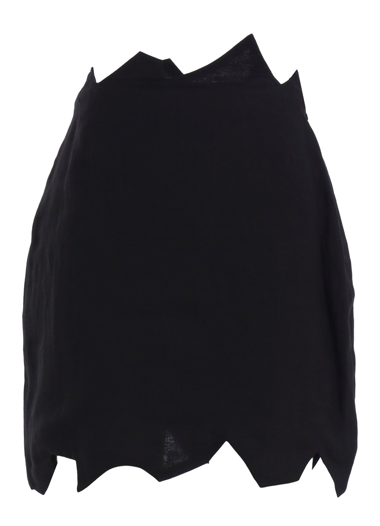 RAMIE TWILL ZIG ZAG MINI SKIRT