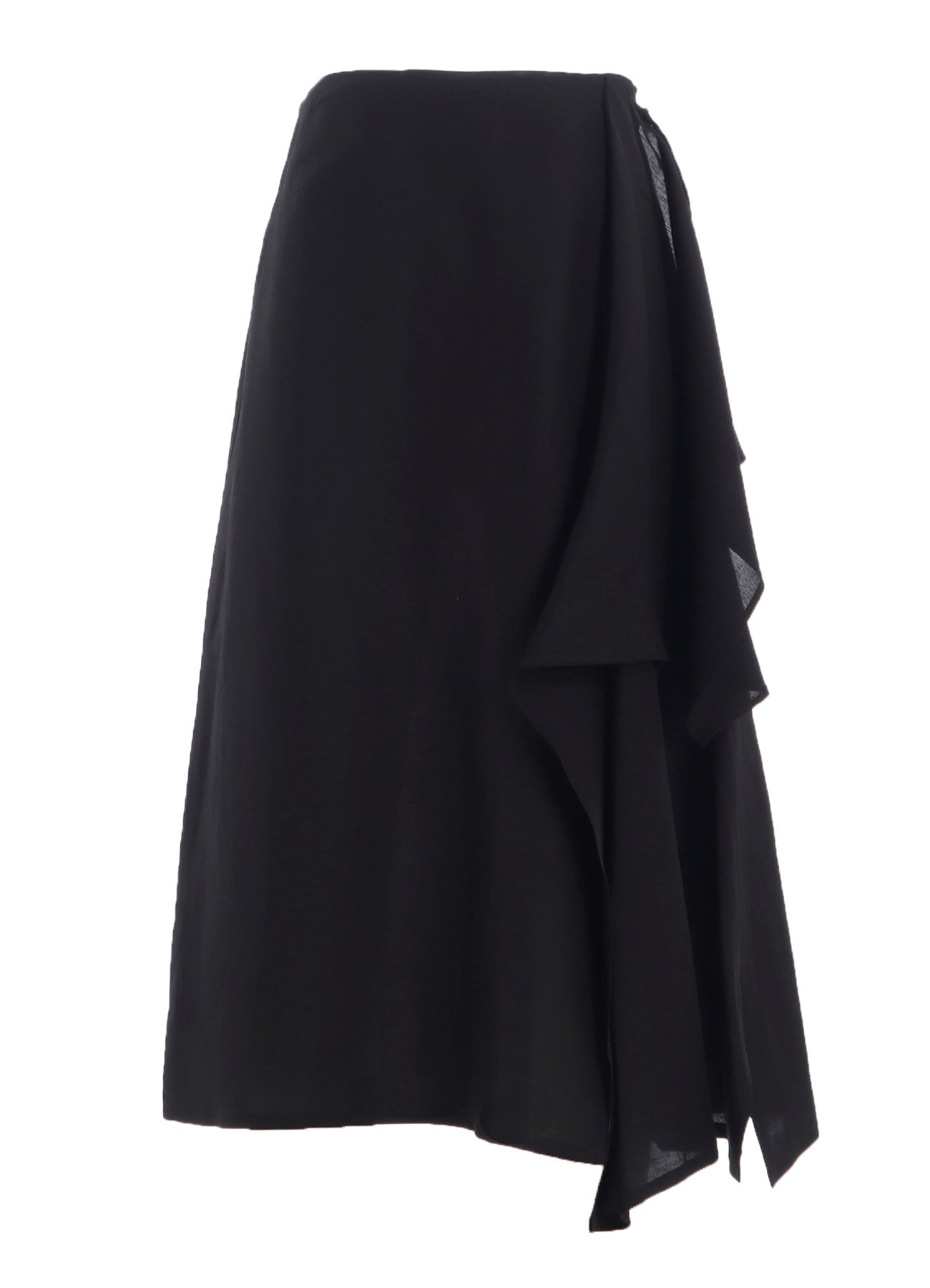 C/Li GABARDINE L DRAPED SKIRT