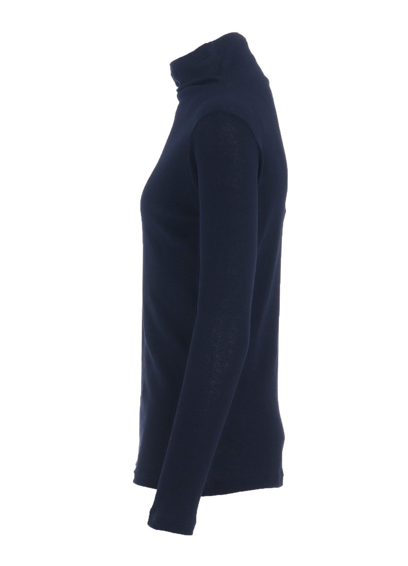 HIGH TWISTED RIB HIGH NECK LONG SLV T