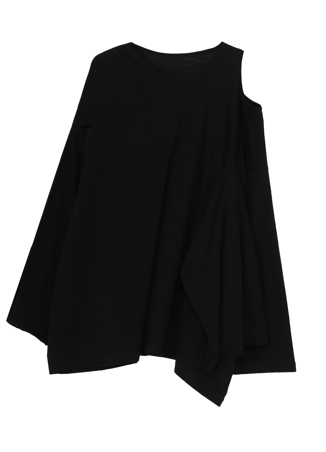 CASHARN ASYMMETRY SLEEVE T-SHIRT
