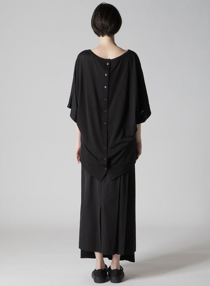 GASSING YARN SINGLE JERSEY BACKSIDE BUTTON CARDIGAN