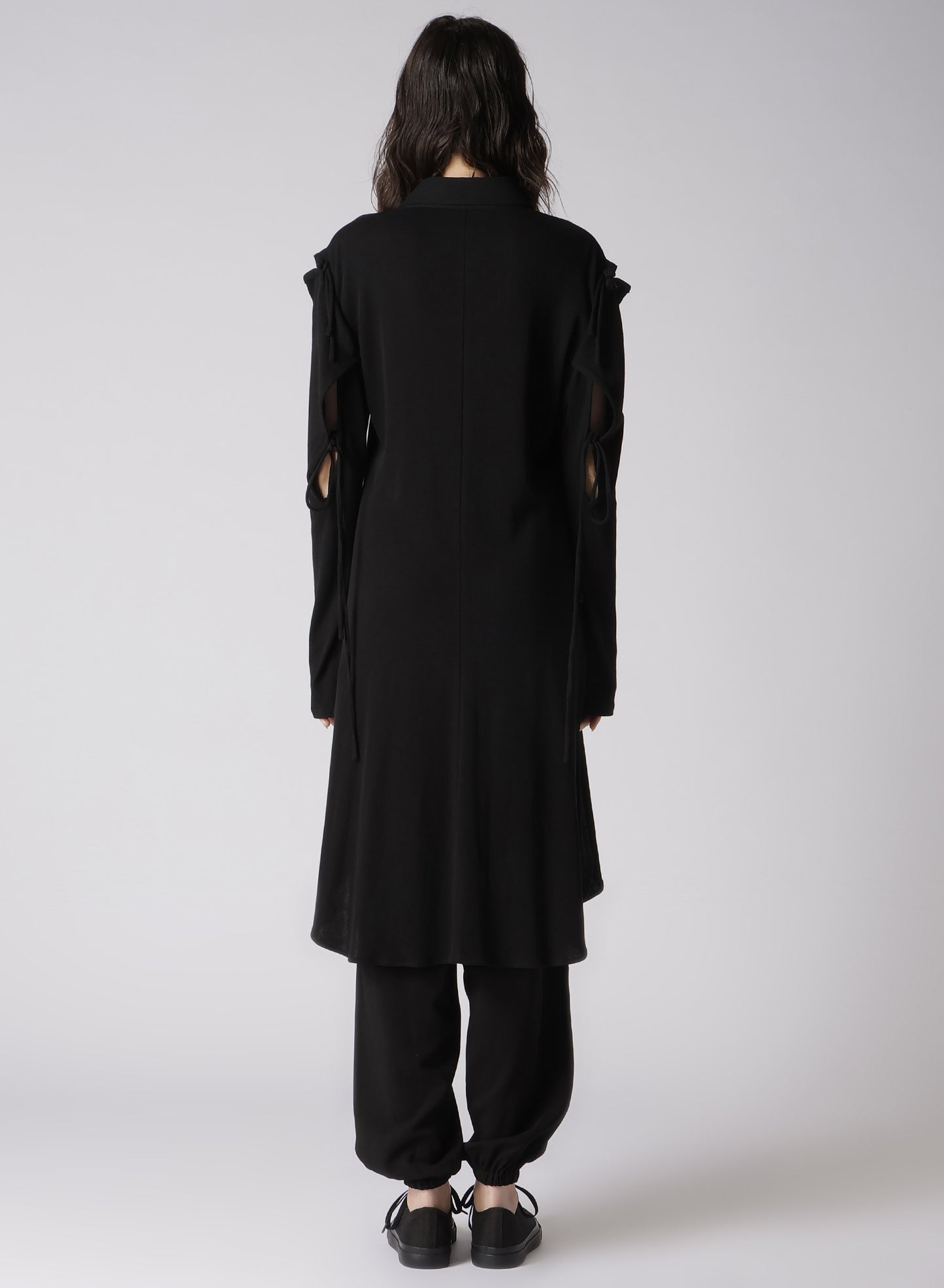SUPIMA HIGH-TWISTED MILANO RIB DECONSTRUCTED RIBBON DRESS