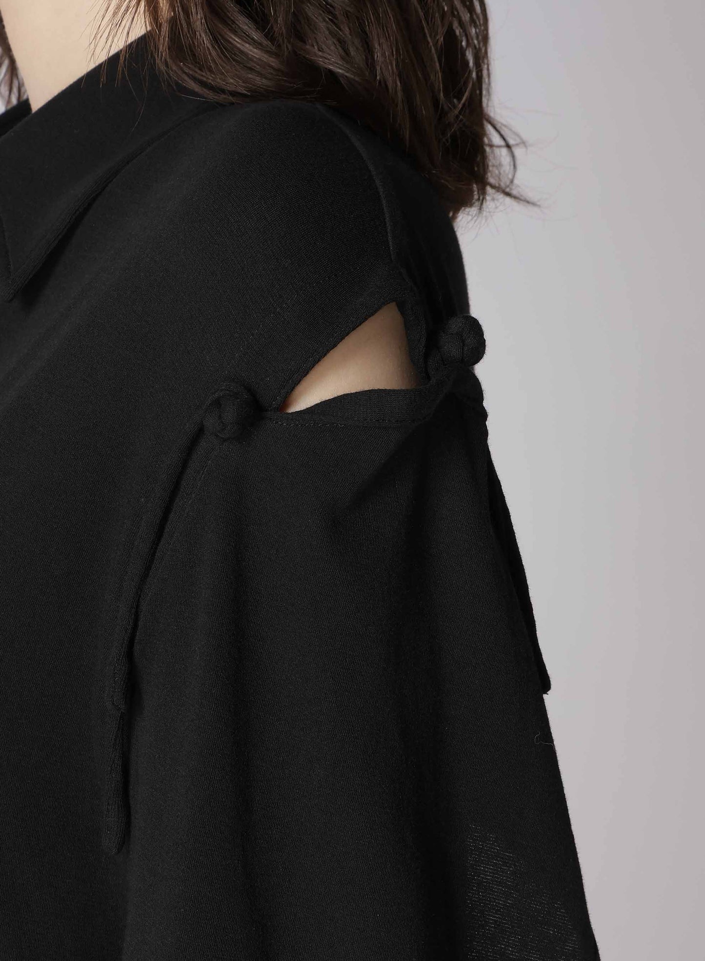 SUPIMA HIGH-TWISTED MILANO RIB DECONSTRUCTED RIBBON DRESS