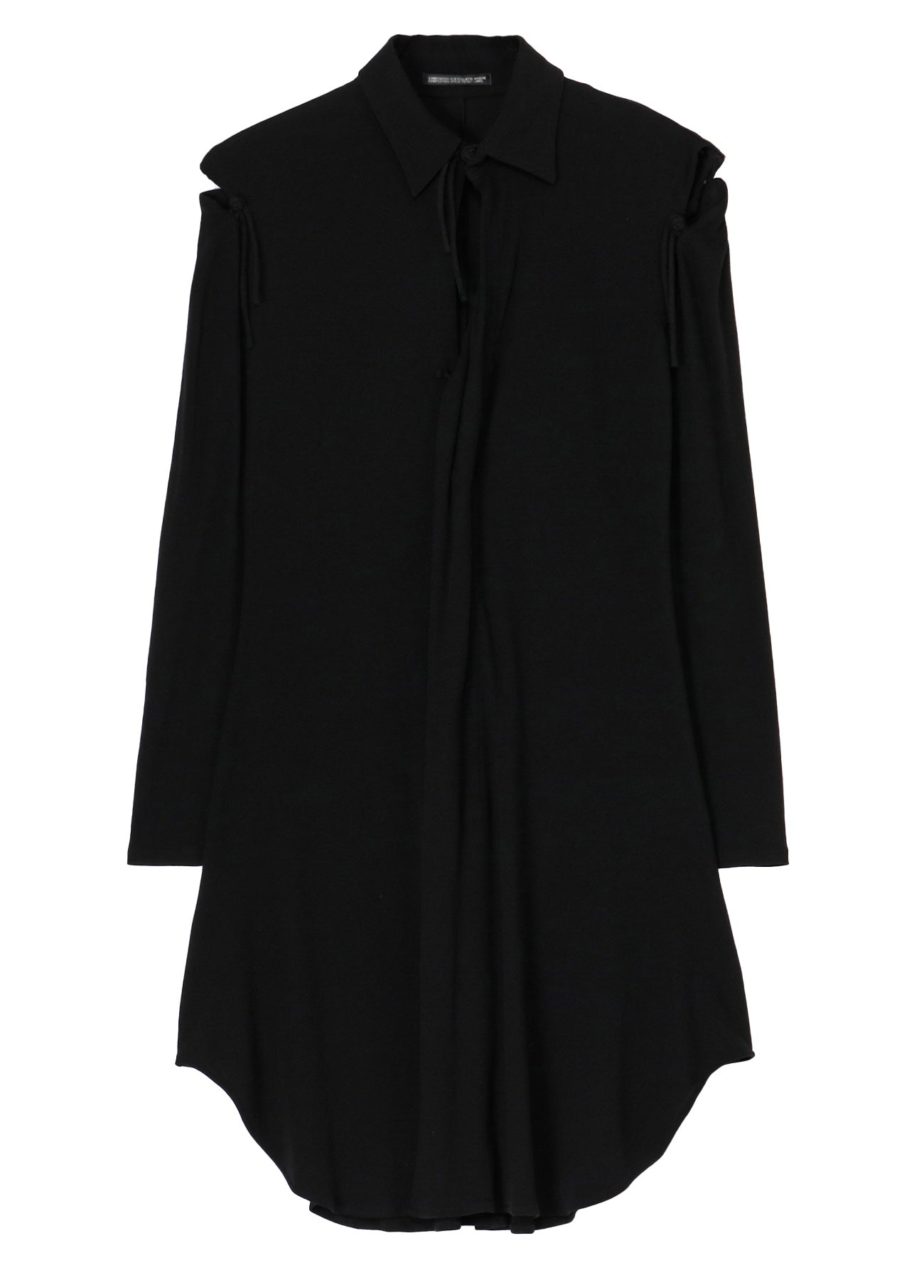 SUPIMA HIGH-TWISTED MILANO RIB DECONSTRUCTED RIBBON DRESS