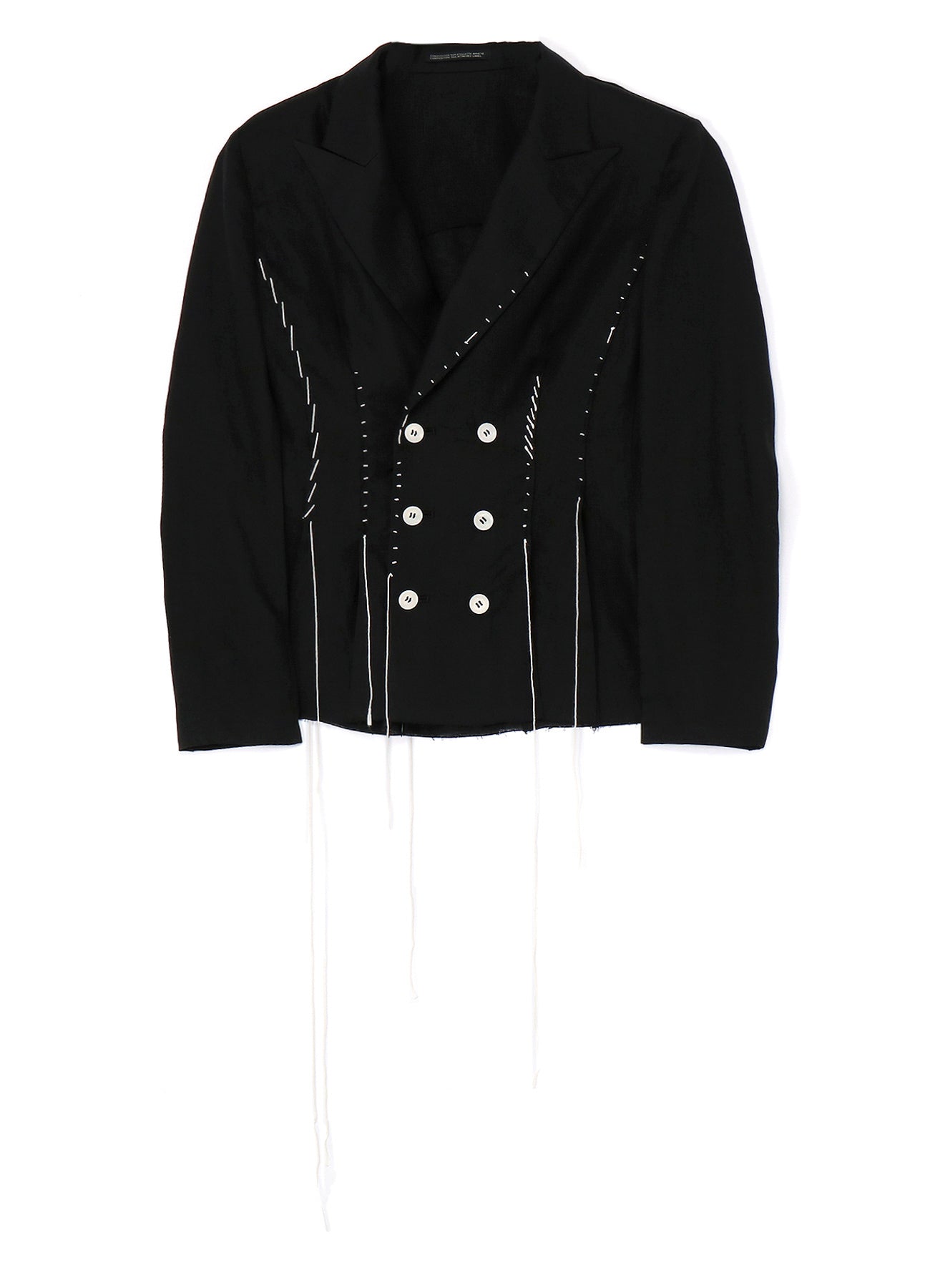 LINEN CLOTH 6B HAND STITCH DOUBLE JACKET
