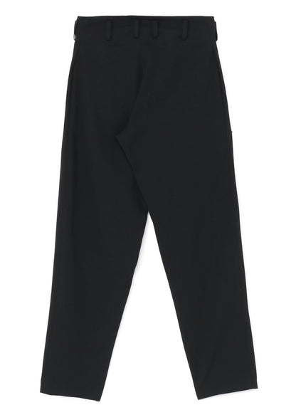 GABARDINE LOW-RISE BASIC PANTS