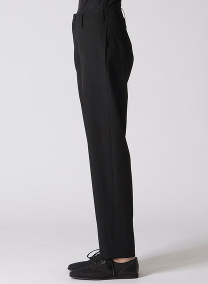 GABARDINE LOW-RISE BASIC PANTS
